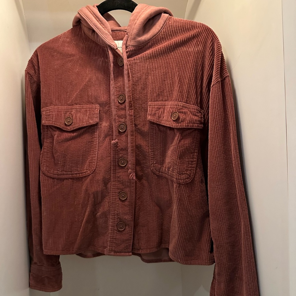 Women's Corduroy Jacket in Rust